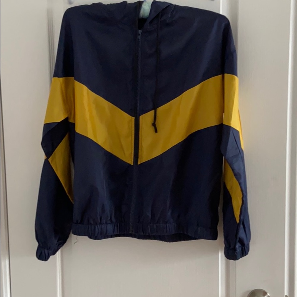 SHEIN Chevron Windbreaker Jacket
